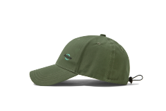 Embroidered  adjustable drawstring hat   