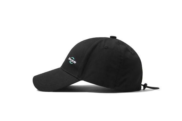 Embroidered  adjustable drawstring hat   