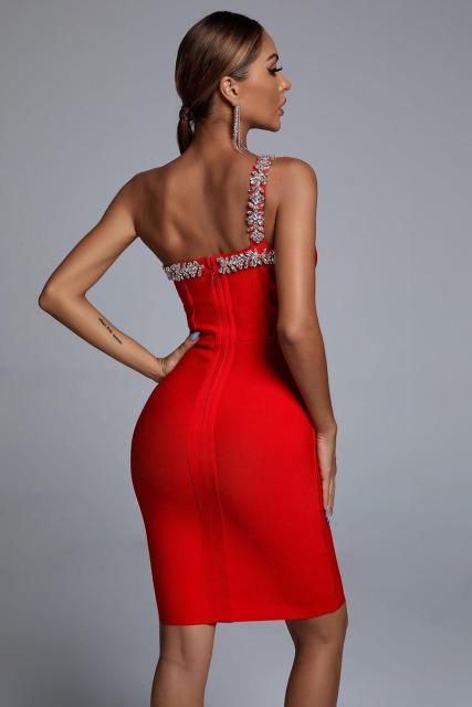 HANNY CRYSTAL BANDAGE DRESS