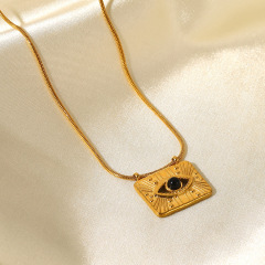 Evil Eye Pavé  Necklace