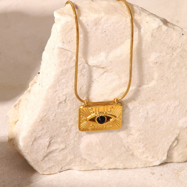 Evil Eye Pavé  Necklace