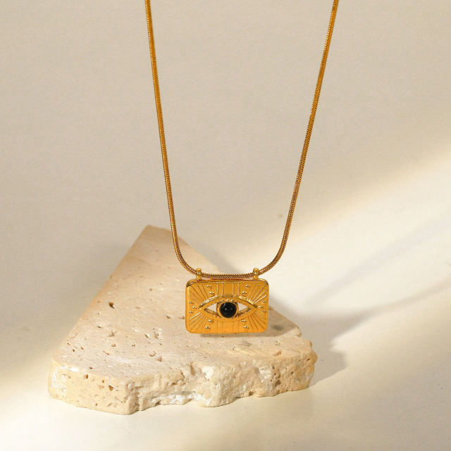 Evil Eye Pavé  Necklace