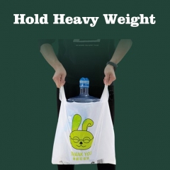 PLA Eco Friendly Plastic Biodegradable Reusable Shopping Bag For Supermarket