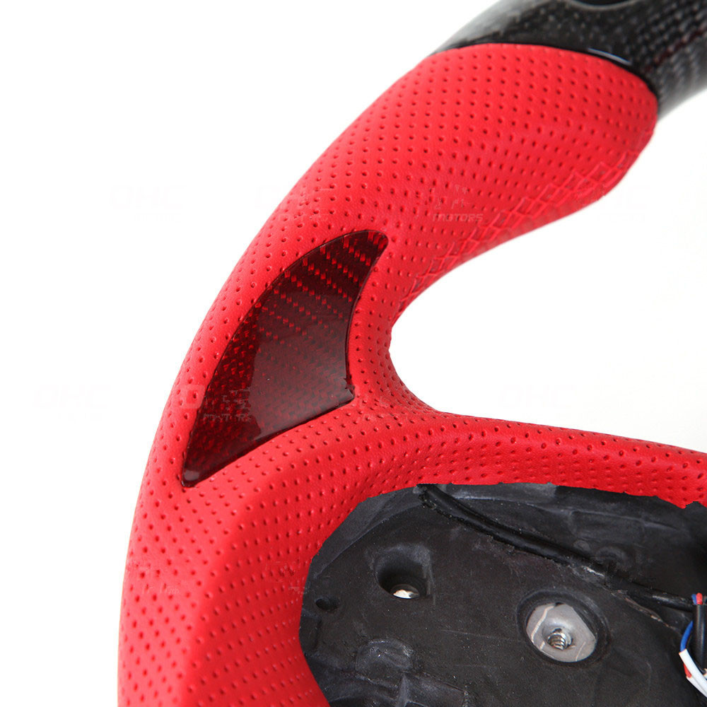 AotoKoop LED Performance Modify Steering Wheel Compatible with Dodge Hellcat Real Carbon Fiber Steering Wheel