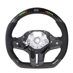 AotoKoop M Sport Steering Wheel Compatible With BMW F90 M5 G30 5 Series LED Carbon Fiber Steering Wheel