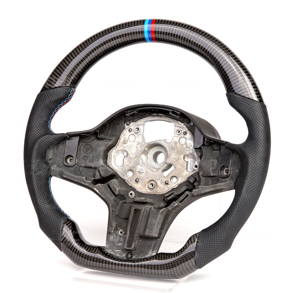 Real Carbon Fiber Steering Wheel for BMW 5 6 X3 X4 G30 G31 G32 G38 G01 G02 M Steering Wheel AotoKoop