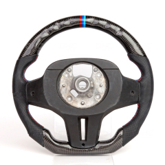 Real Carbon Fiber Steering Wheel for BMW 5 6 X3 X4 G30 G31 G32 G38 G01 G02 M Steering Wheel AotoKoop