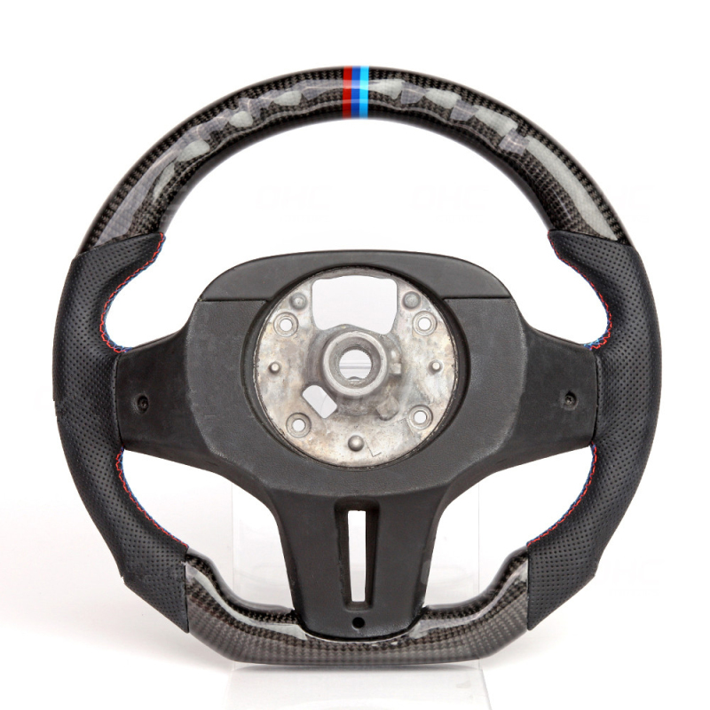 Real Carbon Fiber Steering Wheel for BMW 5 6 X3 X4 G30 G31 G32 G38 G01 G02 M Steering Wheel AotoKoop