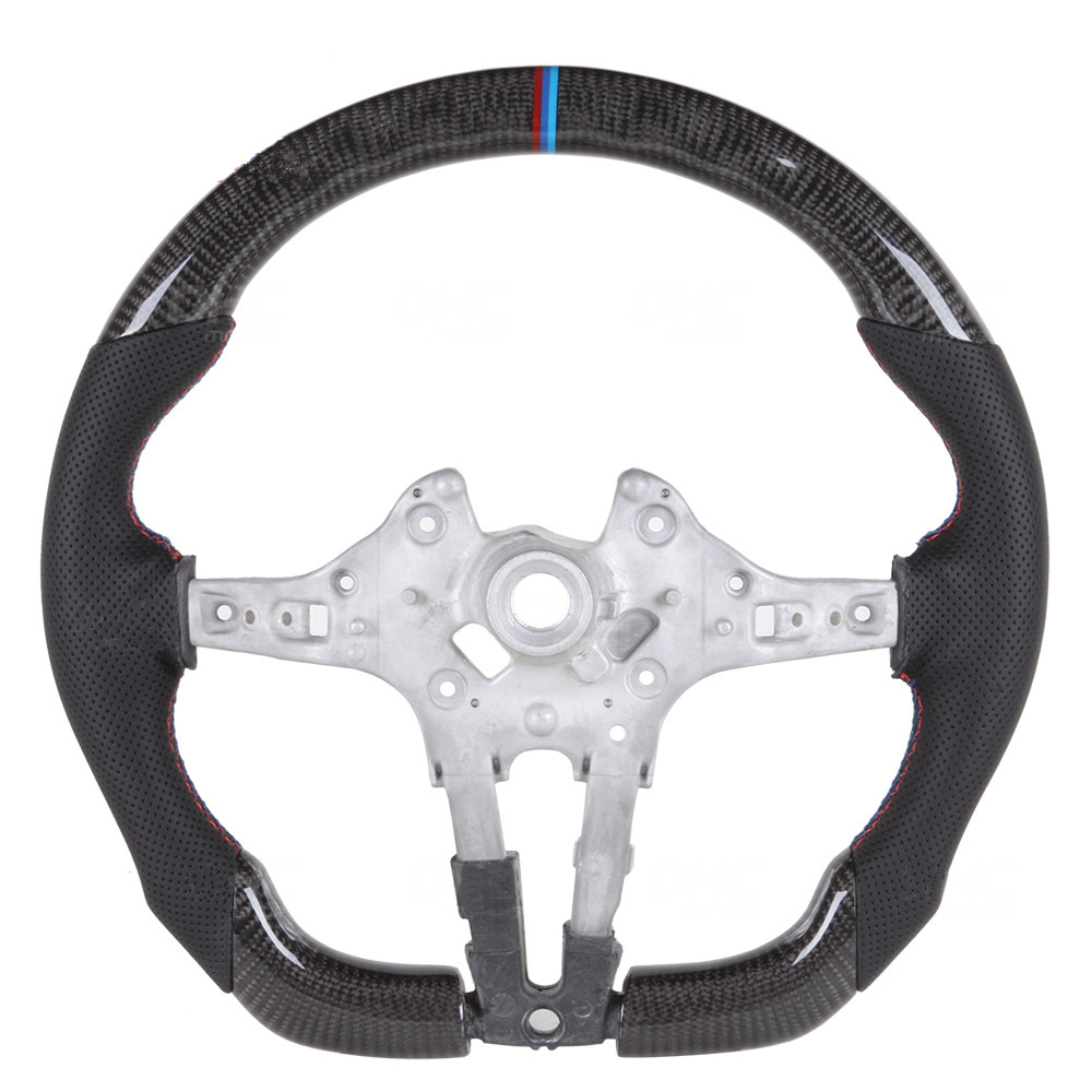 Real Carbon Fiber Steering Wheel M Performance Compatible with BMW F30 F35 F80 F15 F16 F25 M2 M3 M4 AotoKoop