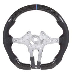 Real Carbon Fiber Steering Wheel M Performance Compatible with BMW F30 F35 F80 F15 F16 F25 M2 M3 M4 AotoKoop