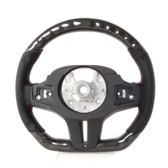 AotoKoop M Sport Steering Wheel Compatible With BMW F90 M5 G30 5 Series LED Carbon Fiber Steering Wheel