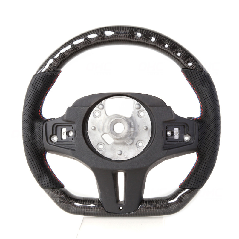 AotoKoop M Sport Steering Wheel Compatible With BMW F90 M5 G30 5 Series LED Carbon Fiber Steering Wheel