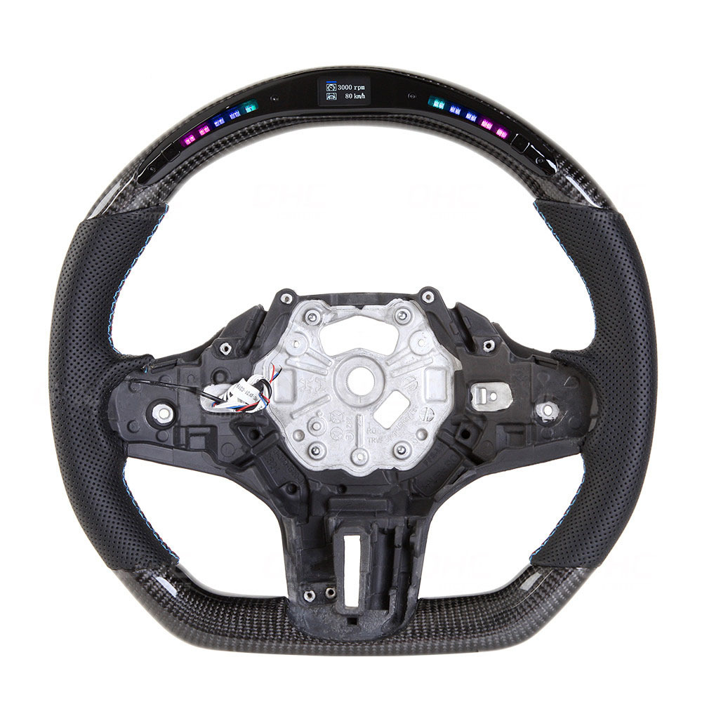 LED M Sport Steering Wheel Compatible with BMW F40 F44 G20 G29 M Performance Carbon Fiber Steering Wheel AotoKoop