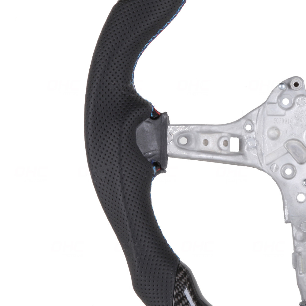Real Carbon Fiber Steering Wheel M Performance Compatible with BMW F30 F35 F80 F15 F16 F25 M2 M3 M4 AotoKoop