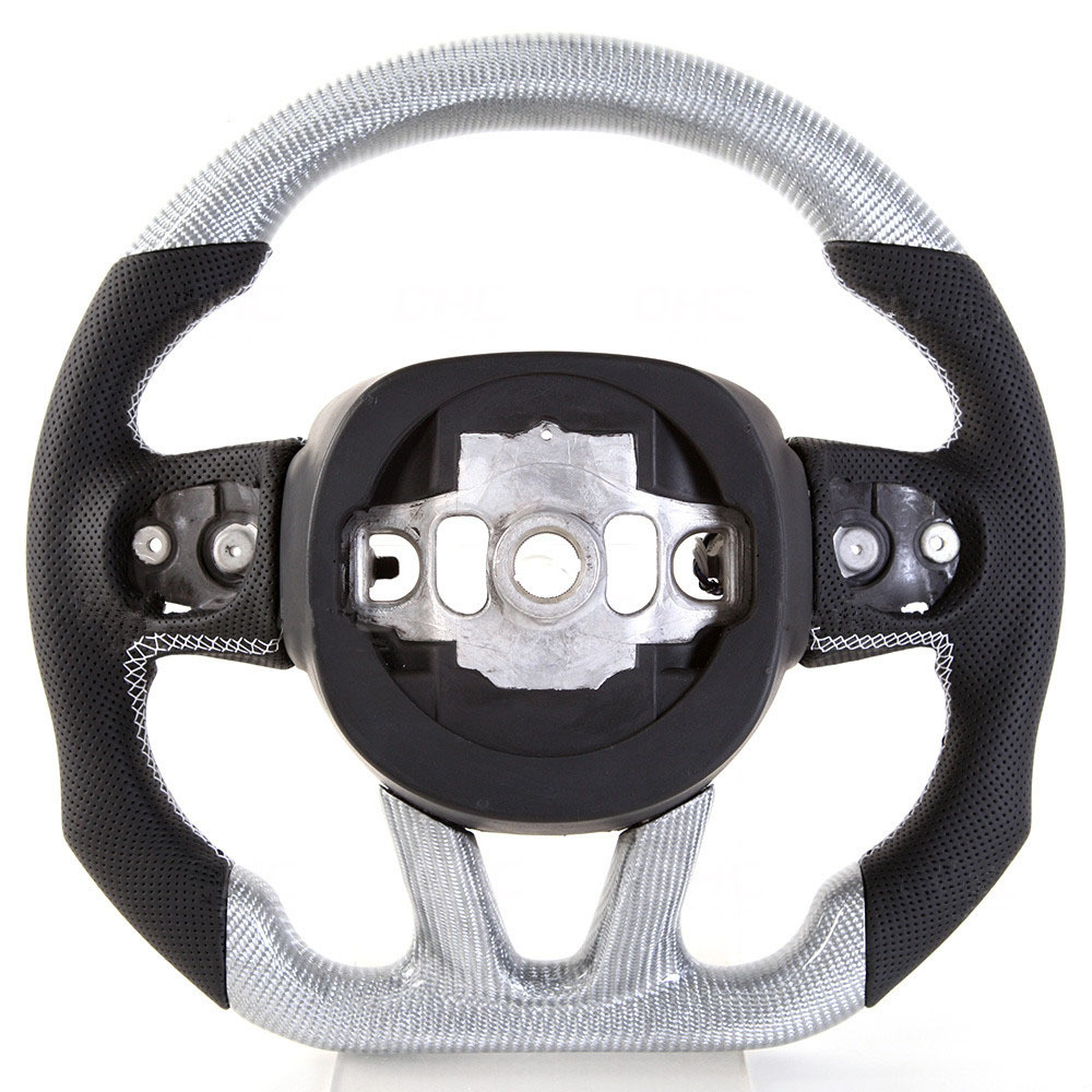 Customzied LED Sport Carbon Fiber Steering Wheel Fit for Dodge Charger Chargersrt Challengersr AotoKoop