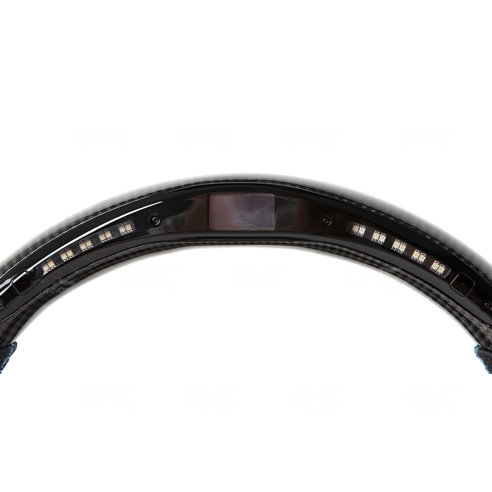AotoKoop M Sport Steering Wheel Compatible With BMW F90 M5 G30 5 Series LED Carbon Fiber Steering Wheel