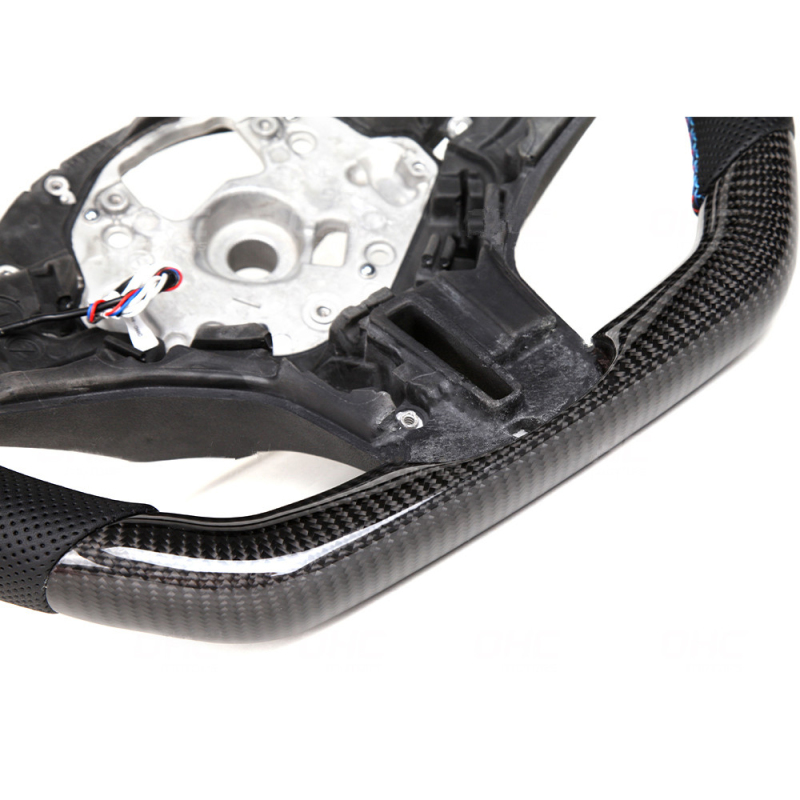 AotoKoop M Sport Steering Wheel Compatible With BMW F90 M5 G30 5 Series LED Carbon Fiber Steering Wheel