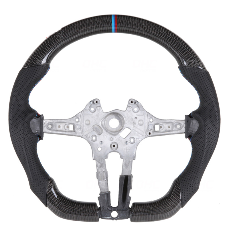 Real Carbon Fiber Steering Wheel M Performance Compatible with BMW F30 F35 F80 F15 F16 F25 M2 M3 M4 AotoKoop