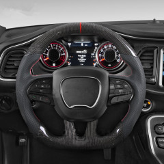 Real Carbon Fiber Steering Wheel Custom car steering wheel for Dodge Charger Challenger Hellcat SRT 2015-2019