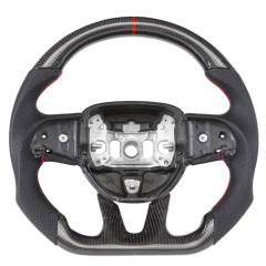 Real Carbon Fiber Steering Wheel Custom car steering wheel for Dodge Charger Challenger Hellcat SRT 2015-2019
