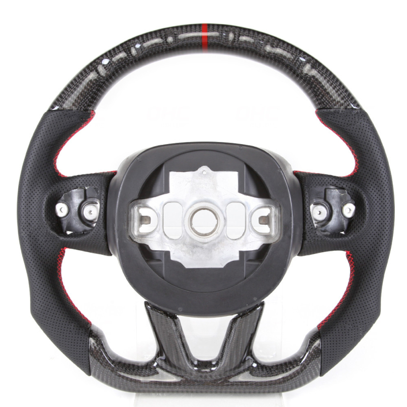 Real Carbon Fiber Steering Wheel Custom car steering wheel for Dodge Charger Challenger Hellcat SRT 2015-2019