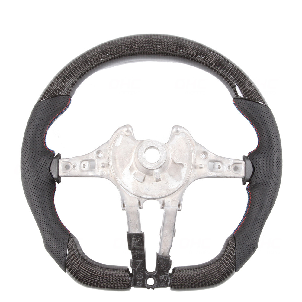 Racing Car Modify Steering Wheel LED Smart Carbon Fiber Steering Wheel M Performance Compatible with BMW F30 F35 F80 F15 F16 F25 M2 M3 M4