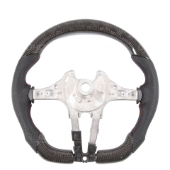 Racing Car Modify Steering Wheel LED Smart Carbon Fiber Steering Wheel M Performance Compatible with BMW F30 F35 F80 F15 F16 F25 M2 M3 M4