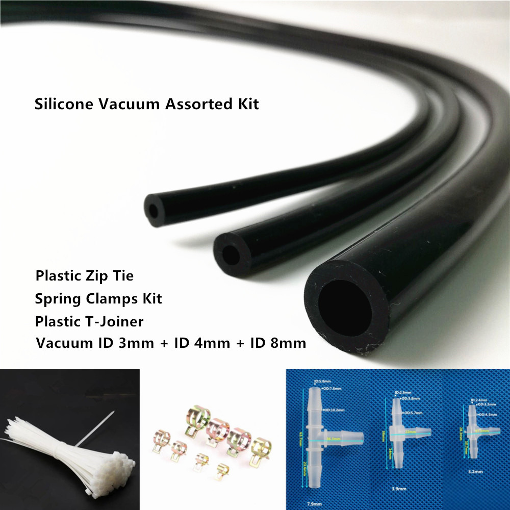 AotoKoop High Performance Silicone hose, Automotive Vacuum Hose, Universal Silicone Vacuum Tubing Hose