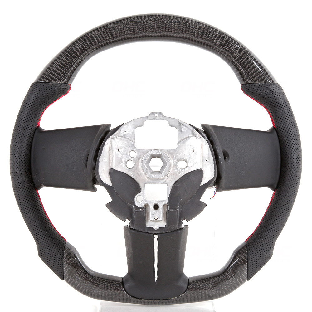 Real Carbon Fiber LED Racing Wholesale Factory provided Custom Car Steering Wheel Compatible with Ford Mustang 2010-2014 AotoKoop