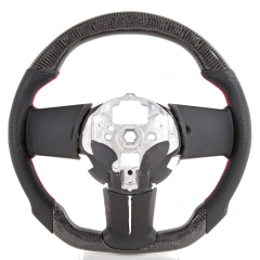 Real Carbon Fiber LED Racing Wholesale Factory provided Custom Car Steering Wheel Compatible with Ford Mustang 2010-2014 AotoKoop