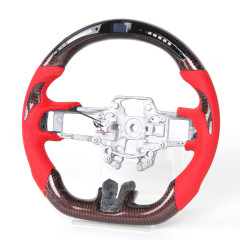 Car Parts Accessories Racing Steering Wheel LED Carbon Fiber Steering Wheel fit for Ford Mustang 2015-2017, AotoKoop Modify Steering Wheel
