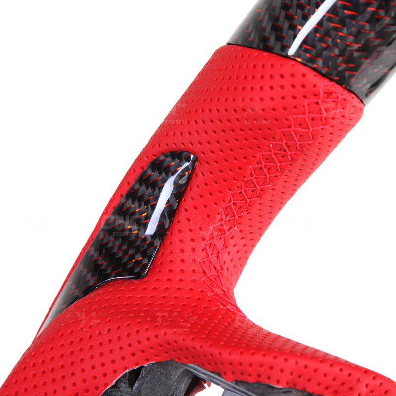 Car Parts Accessories Racing Steering Wheel LED Carbon Fiber Steering Wheel fit for Ford Mustang 2015-2017, AotoKoop Modify Steering Wheel
