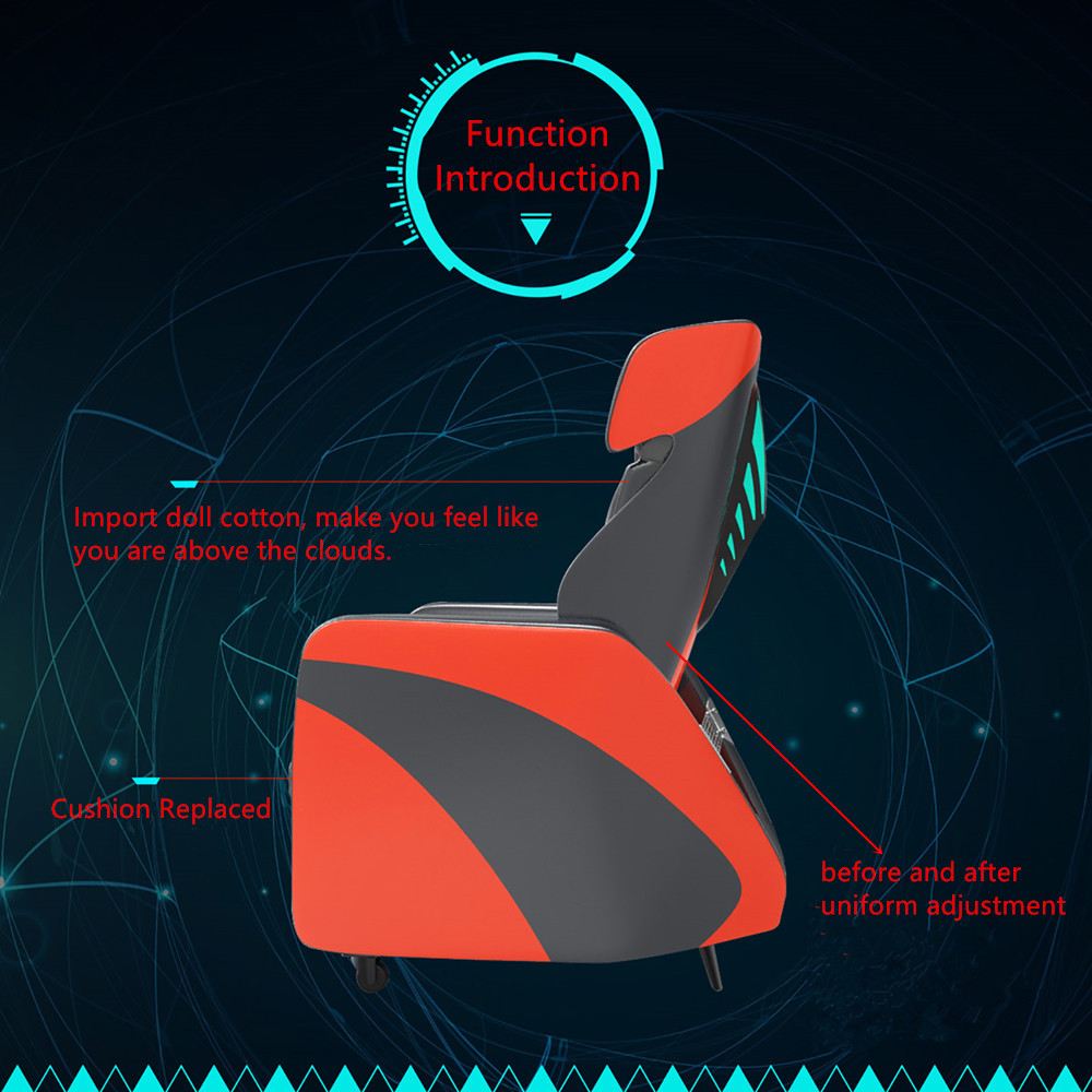 E-Sports Chair Adjustable Recliner Leather Game Chair Comfortable Gaming Sofa Cushion Replaced Sofa Chair