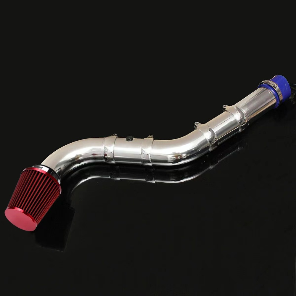 Universal Automotive Cold Air Intake Filter Set, Car Air Intake Pipe Kit - Intake ID 3" - Red