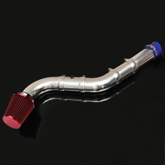 Universal Automotive Cold Air Intake Filter Set, Car Air Intake Pipe Kit - Intake ID 3" - Red