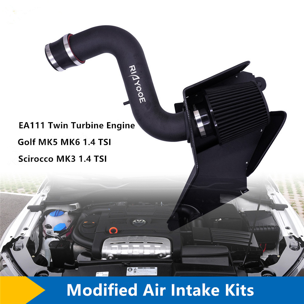 Air Intake Modification Kit Suitable for Golf, Scirocco, Twin Turbo 1.4TSI Aluminum Alloy Modified  Air Intake Pipe