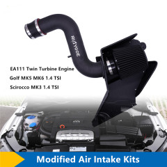 Air Intake Modification Kit Suitable for Golf, Scirocco, Twin Turbo 1.4TSI Aluminum Alloy Modified  Air Intake Pipe