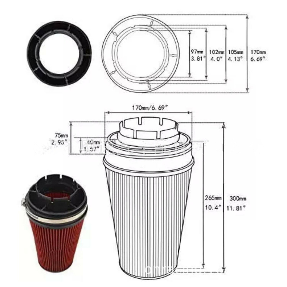 Automotive Air Intake Kits Compatible with Chevrolet GMC V81999-2006