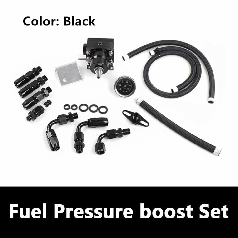 Universal Automotive Modified Fuel Supercharger Turbine Fuel Valve Pressure Regulator Oil Cooling Joint Set