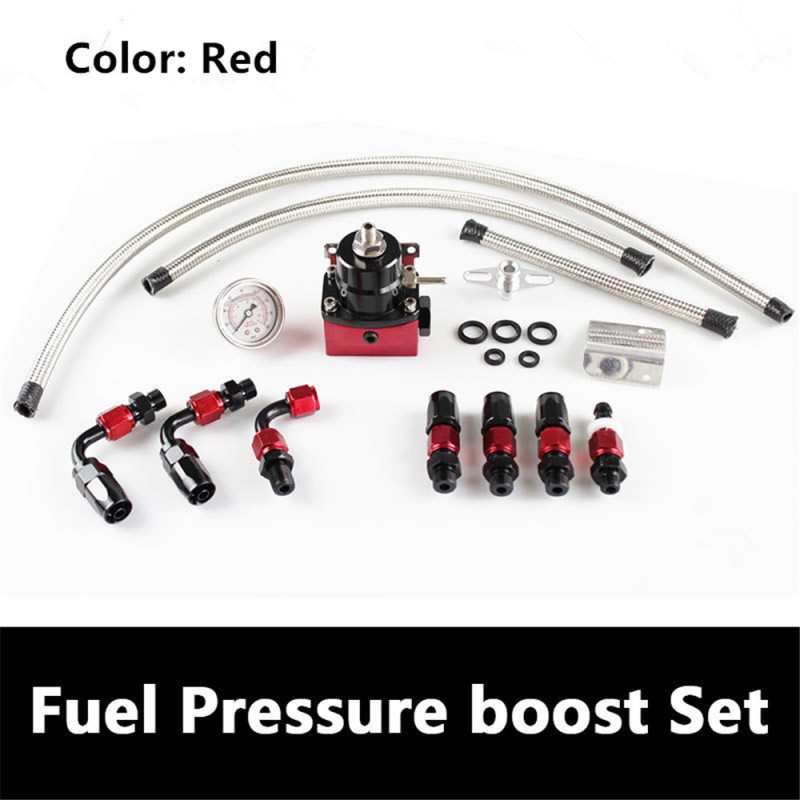 Universal Automotive Modified Fuel Supercharger Turbine Fuel Valve Pressure Regulator Oil Cooling Joint Set