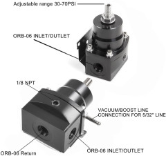Universal Automotive Modified Fuel Supercharger Turbine Fuel Valve Pressure Regulator Oil Cooling Joint Set