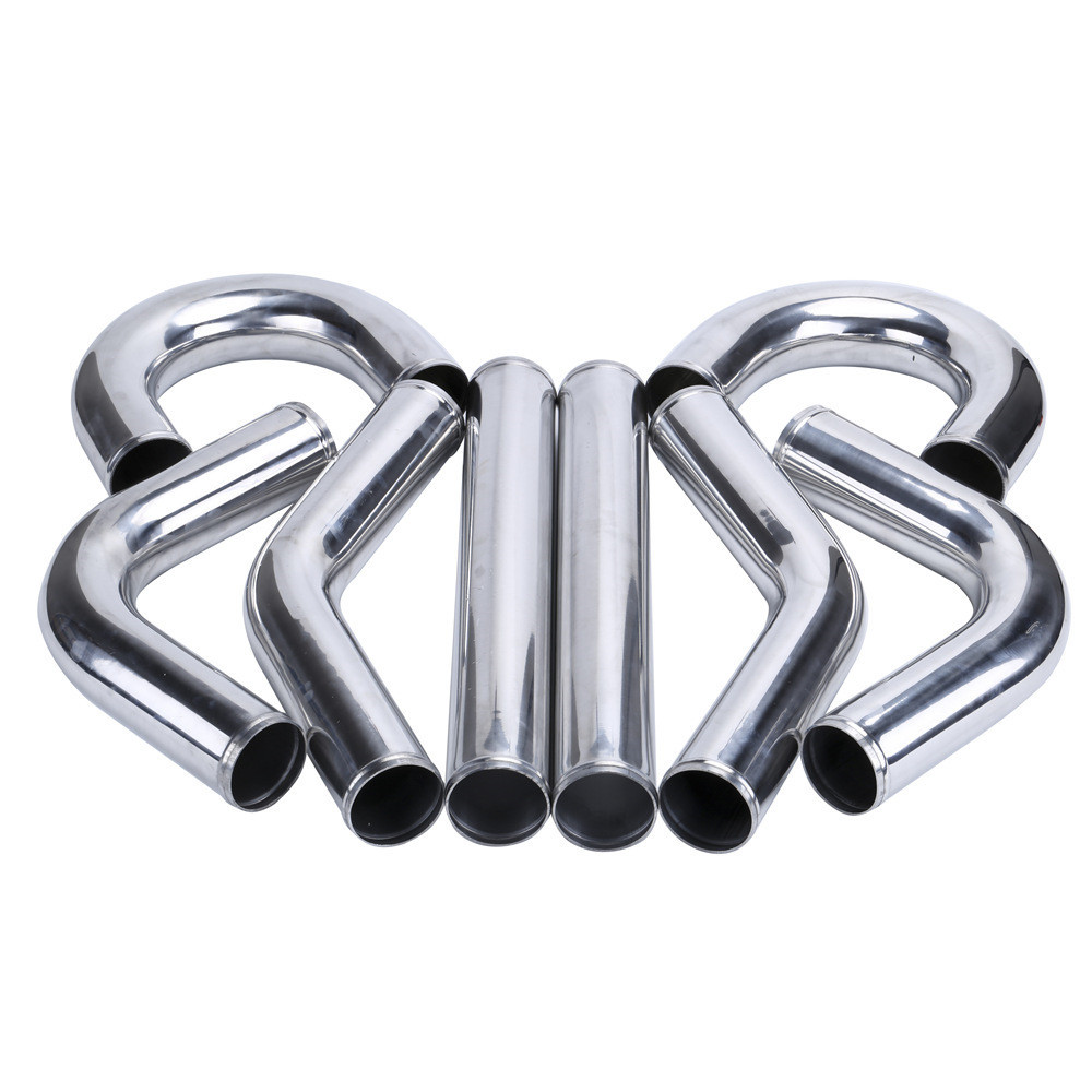Automotive Universal DIY Modified Aluminum Pipe, Intercooler Supercharger Turbo Pipe Inlet 2"/2.25"/2.5"/2.75"/3"