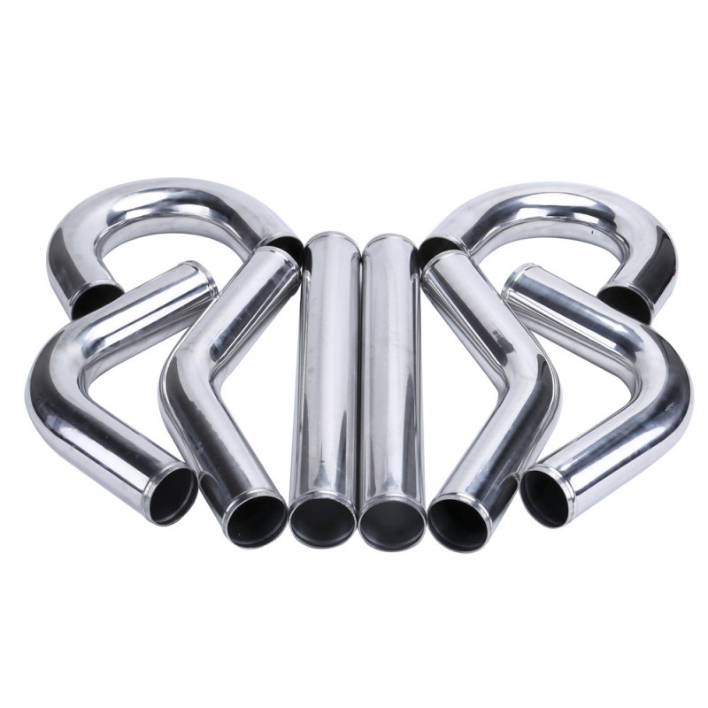 Automotive Universal DIY Modified Aluminum Pipe, Intercooler Supercharger Turbo Pipe Inlet 2"/2.25"/2.5"/2.75"/3"