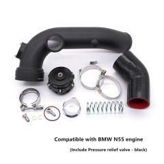 Compatible with BMW N55 Engine Turbocharged Intake Aluminum Tube 50MM Modified SQV Pressure Relief Valve E90