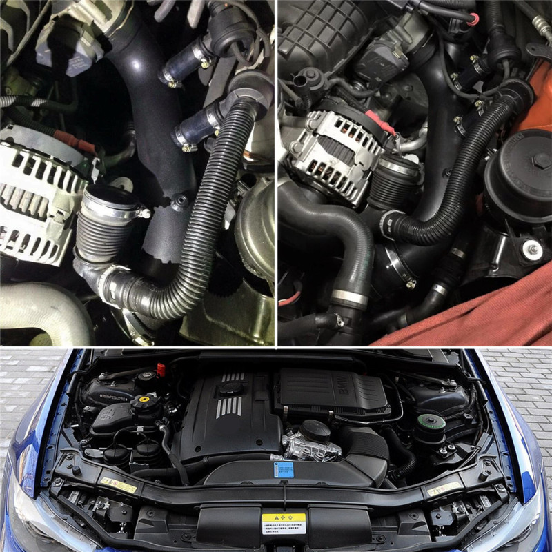 Compatible with BMW N55 Engine Turbocharged Intake Aluminum Tube 50MM Modified SQV Pressure Relief Valve E90