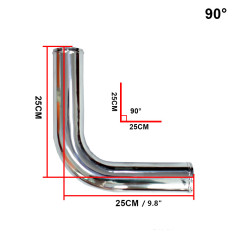 Automotive Universal DIY Modified Aluminum Pipe, Intercooler Supercharger Turbo Pipe Inlet 2"/2.25"/2.5"/2.75"/3"