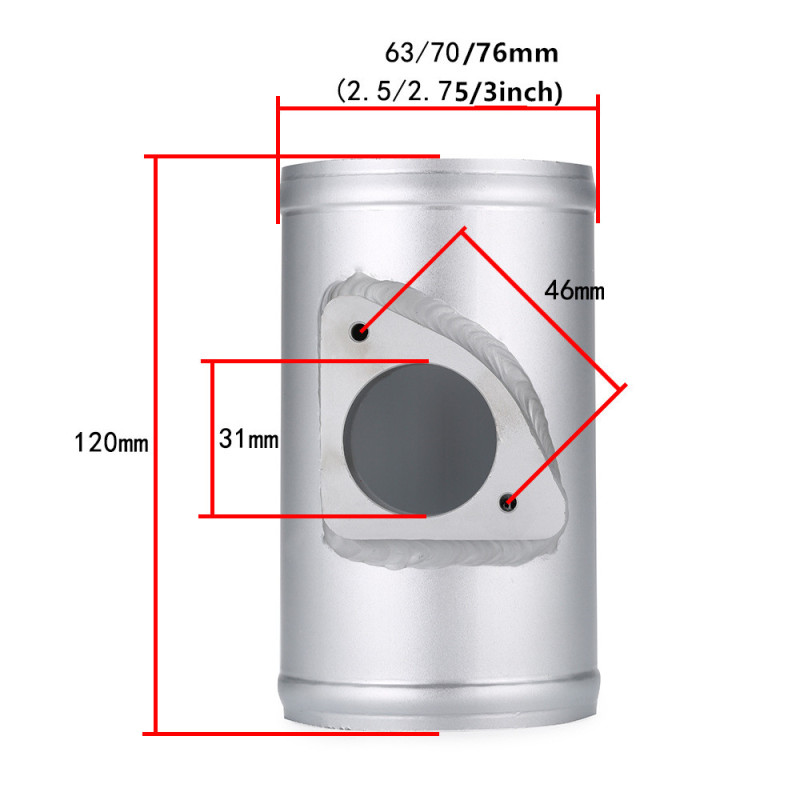 Automotive Engine Intake Sensor Flange Air Flowmeter Base Large Flow Intake Modification for Mazda Atlas Onque