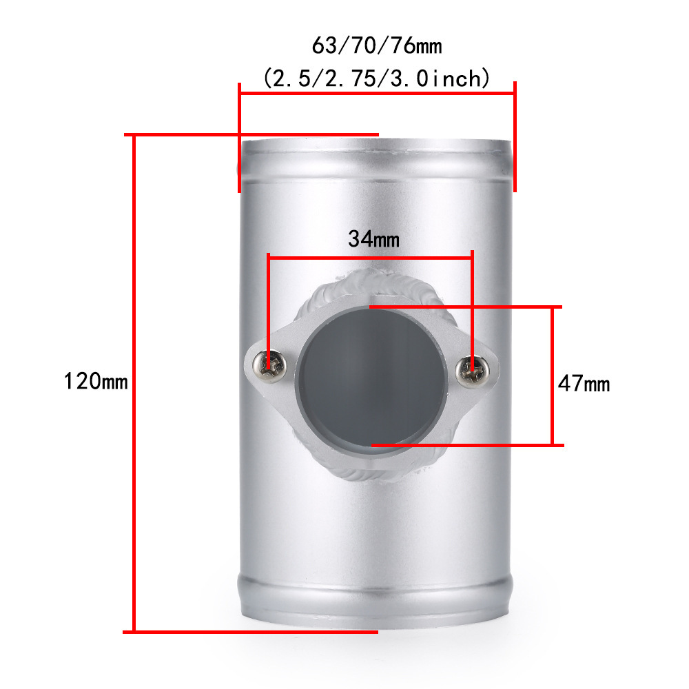 Automotive Engine Intake Sensor Flange Air Flowmeter Base Large Flow Intake Modification for Cadillac