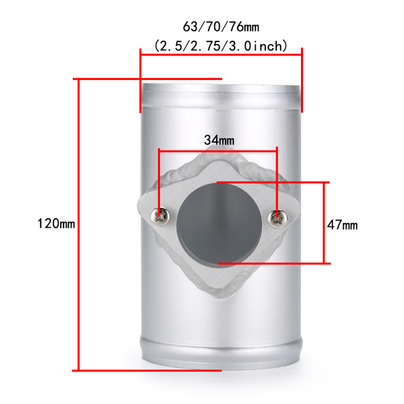 Automotive Engine Intake Sensor Flange Air Flowmeter Base Large Flow Intake Modification for Volkswagen Nissan Cadillac
