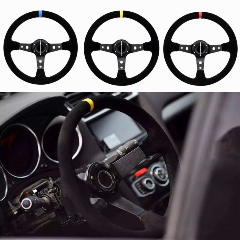 AotoKoop Drift Steering Wheel, Universal Modified Steering Wheel